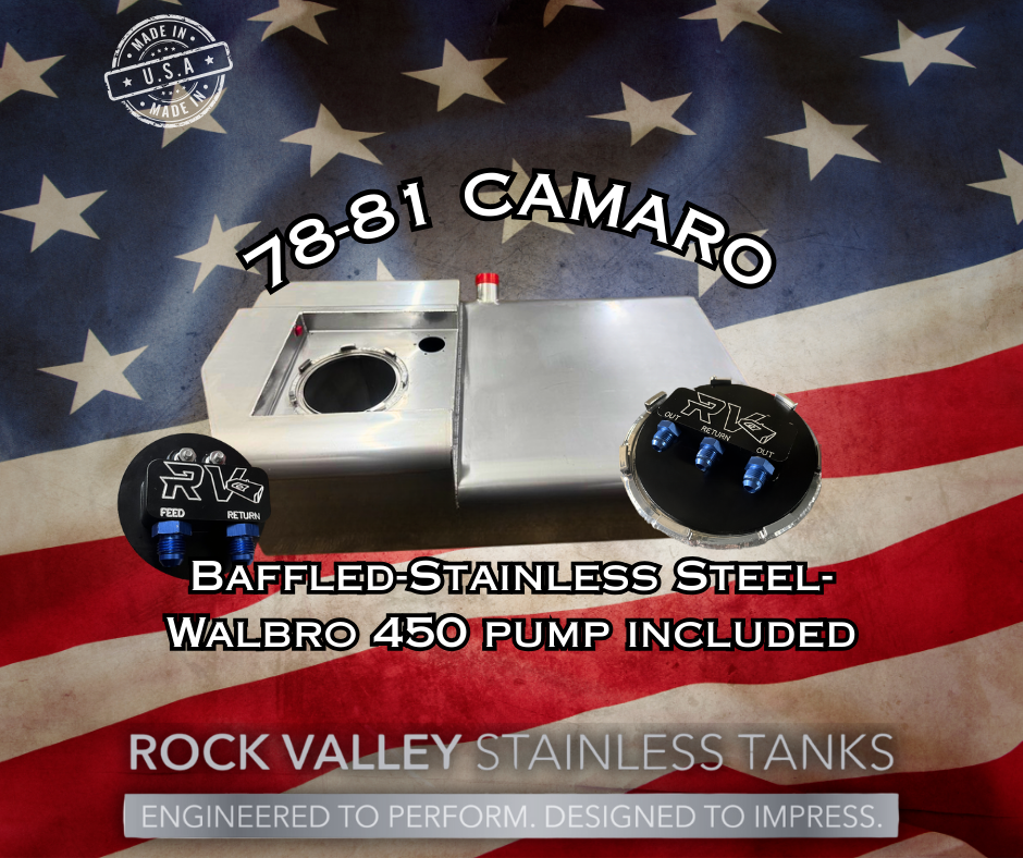78-81 Camaro EFI Stainless Gas Tank – Rock Valley Stainless Tanks