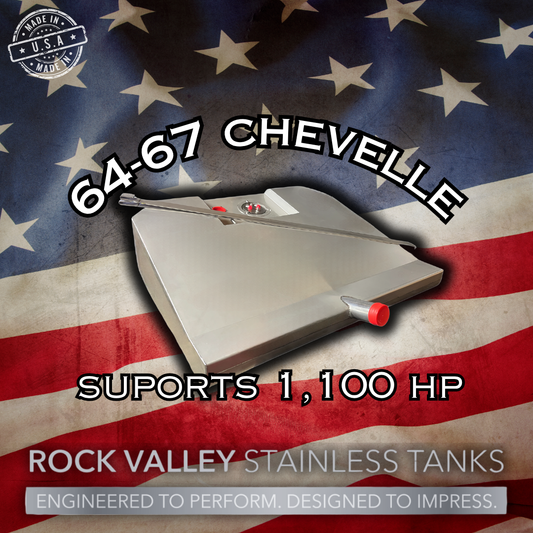 64-67 Chevelle "A Body" Minitub/EFI Stainless Gas Tank