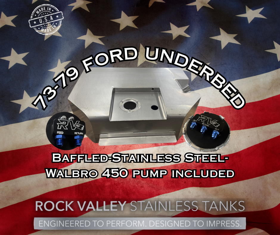 73-79 Ford F100 Underbed EFI Stainless Gas Tank