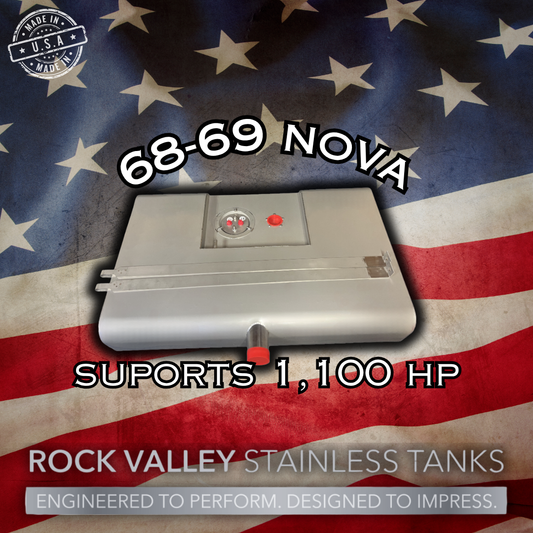 68-69 Chevy Nova Mintub/EFI Stainless Gas Tank