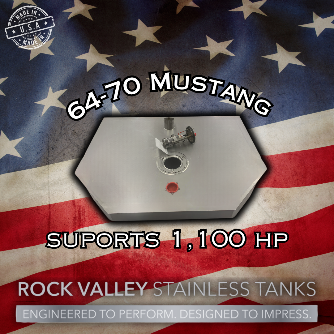 64-70 Mustang MiniTub/EFI Stainless Gas Tank