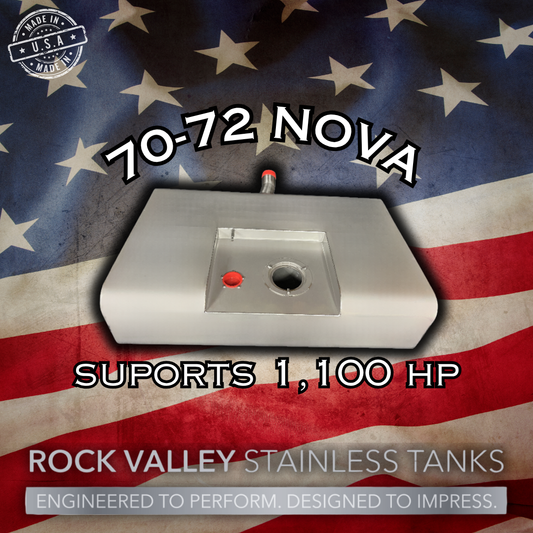 70-72 Chevy Nova Minitub/EFI Stainless Gas Tank