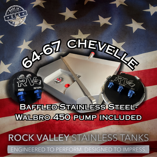 64-67 Chevelle "A Body" Minitub/EFI Stainless Gas Tank