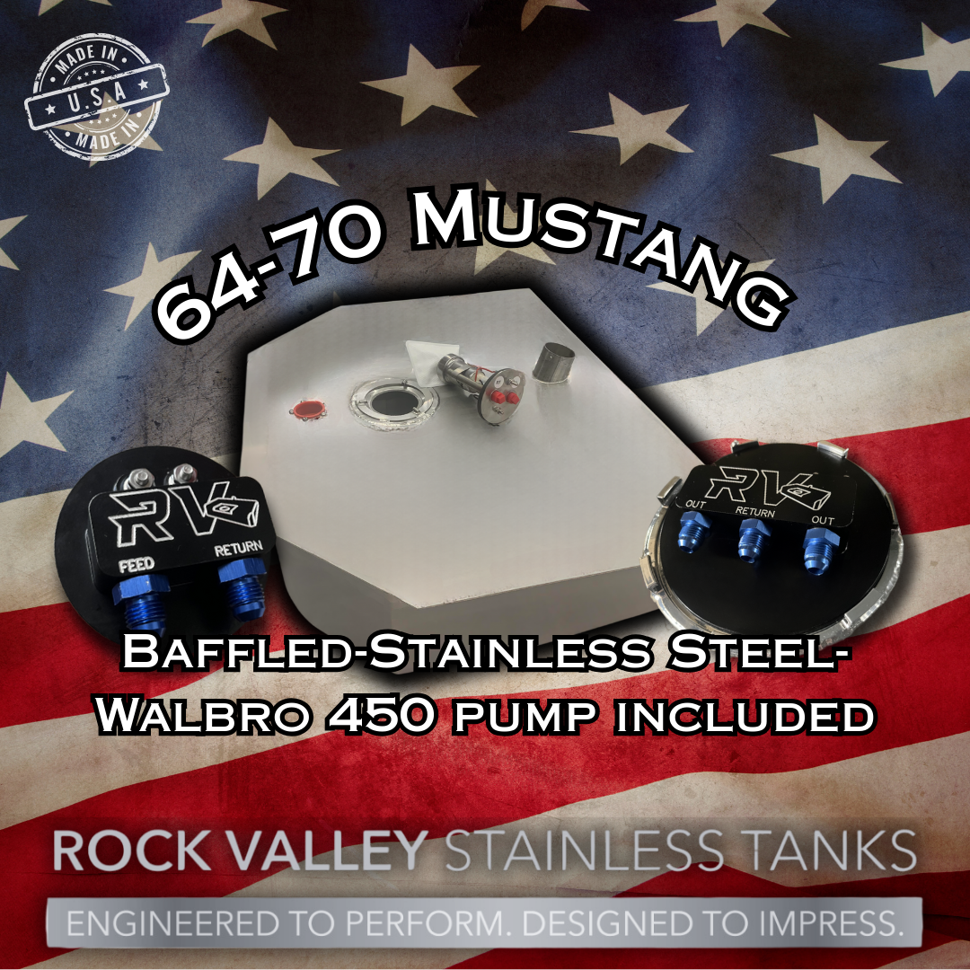 64-70 Mustang MiniTub/EFI Stainless Gas Tank