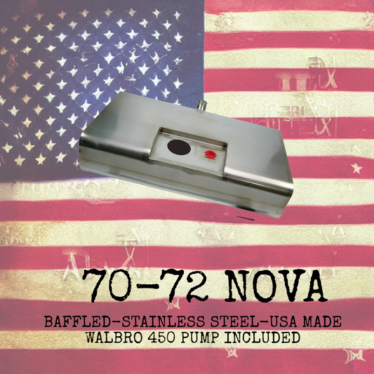 70-72 Chevy Nova Minitub/EFI Stainless Gas Tank