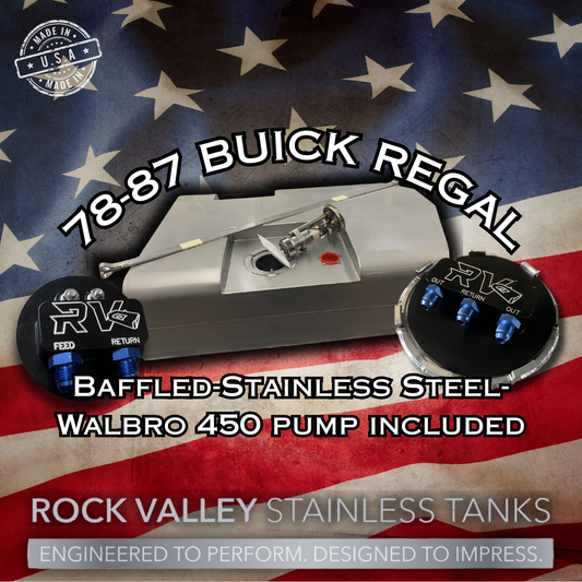 78-87 Buick Regal EFI Stainless Gas Tank